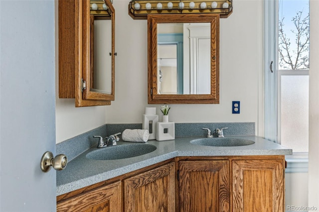 bathroom featuring vanity