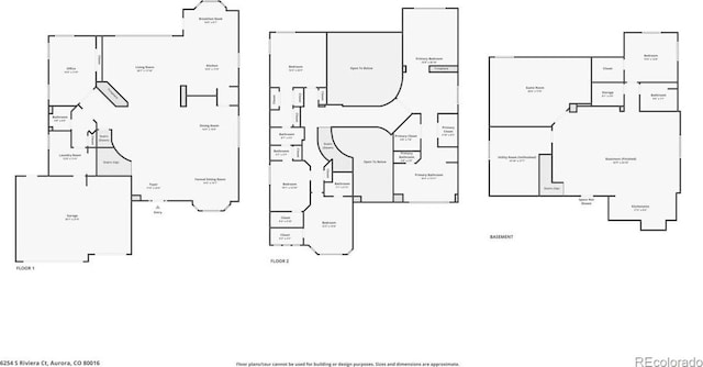 6254 S Riviera Ct, Aurora, CO 80016 - floor plan / room layout
