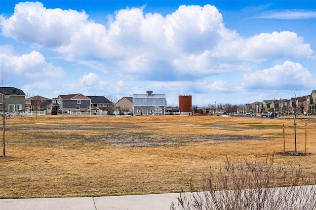 view of yard with a residential view