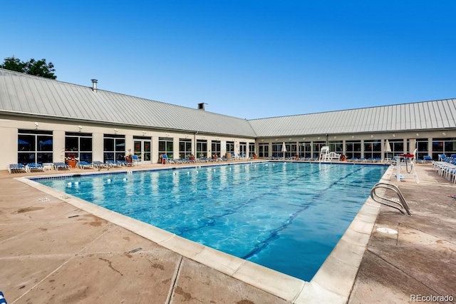 pool featuring a patio
