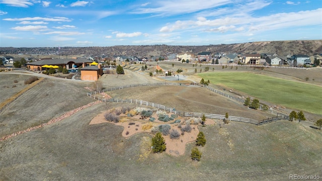 bird's eye view featuring a residential view