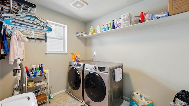 6207 Kildare Dr, Colorado Springs, CO 80927 - washroom featuring washer and clothes dryer and baseboards