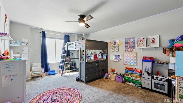 6207 Kildare Dr, Colorado Springs, CO 80927 - carpeted bedroom with a ceiling fan