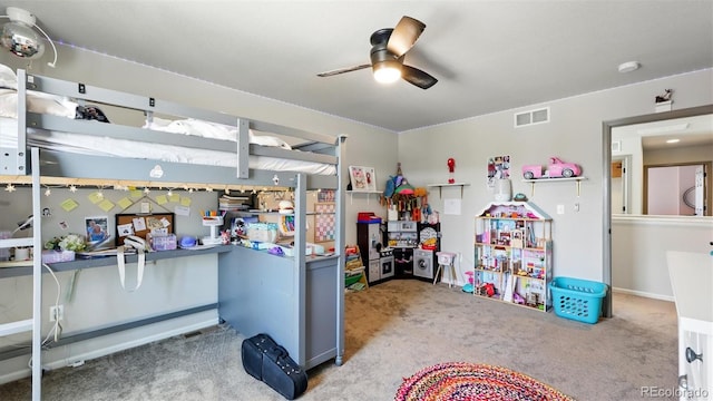 6207 Kildare Dr, Colorado Springs, CO 80927 - miscellaneous room with carpet flooring and ceiling fan
