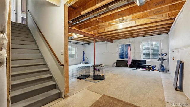 6207 Kildare Dr, Colorado Springs, CO 80927 - below grade area with stairs