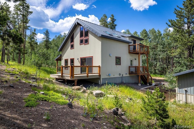 713 Rudi Ln, Golden, CO 80403 - back of property featuring a deck and a balcony