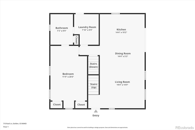 713 Rudi Ln, Golden, CO 80403 - view of property floor plan