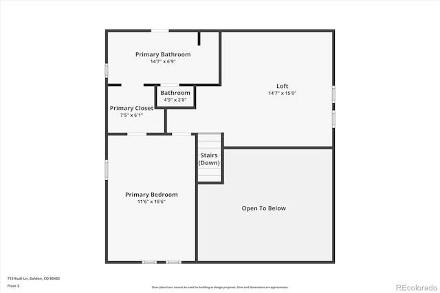 713 Rudi Ln, Golden, CO 80403 - view of room layout