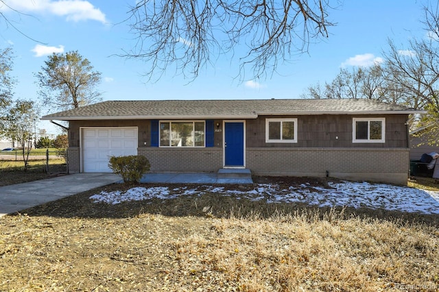 ranch-style house with a garage