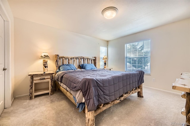 bedroom with carpet floors