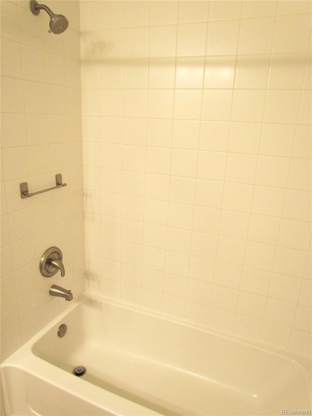 bathroom featuring bathing tub / shower combination