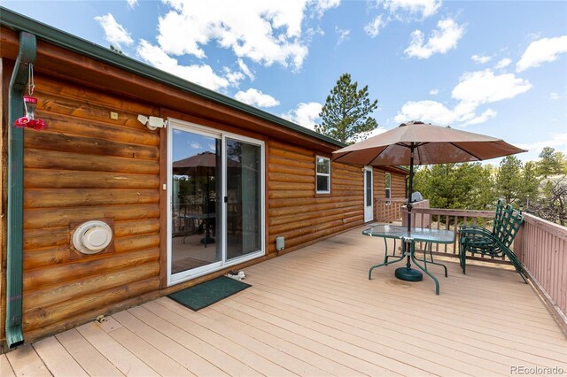1258 Aspen Trl, Hartsel, CO 80449 - deck with outdoor dining area