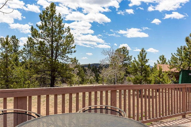 1258 Aspen Trl, Hartsel, CO 80449 - view of wooden terrace