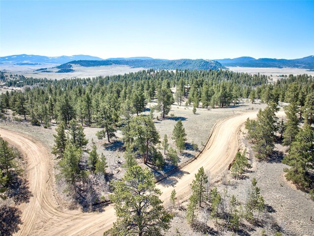 1258 Aspen Trl, Hartsel, CO 80449 - drone / aerial view of a mountainous background and a forest