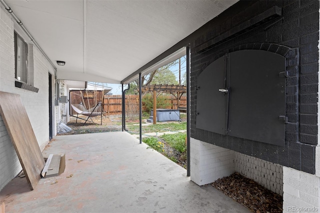 view of patio / terrace with fence