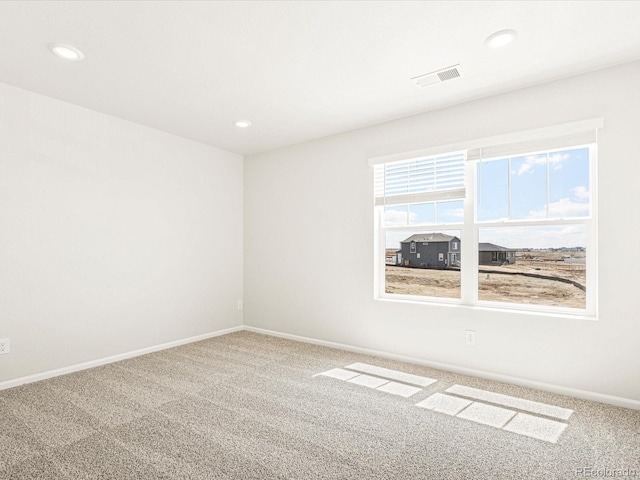 view of carpeted empty room