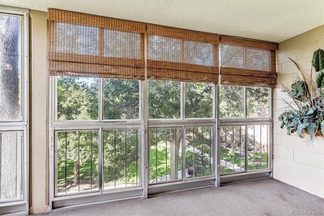 unfurnished sunroom with a healthy amount of sunlight