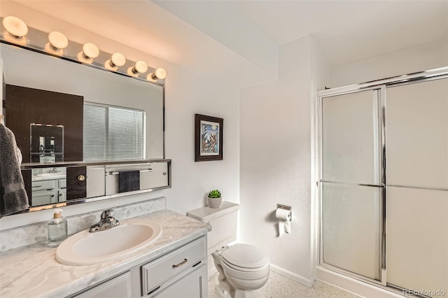 13934 W Warren Dr, Lakewood, CO 80228 - bathroom featuring vanity and a stall shower