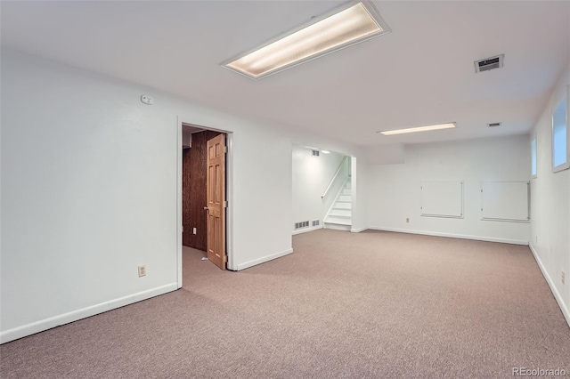 13934 W Warren Dr, Lakewood, CO 80228 - below grade area featuring stairway and carpet flooring