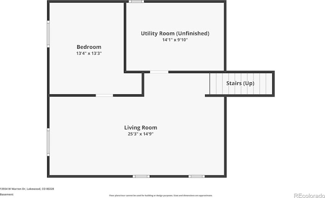 13934 W Warren Dr, Lakewood, CO 80228 - view of property floor plan