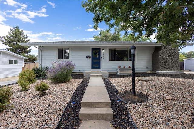 view of ranch-style home