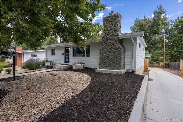 view of ranch-style home