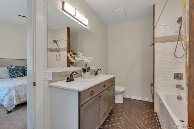19745 Hopi Pines Grv, Peyton, CO 80831 - bathroom with double vanity, ensuite bathroom, and shower / bathtub combination