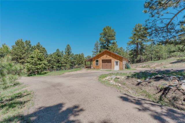 19745 Hopi Pines Grv, Peyton, CO 80831 - exterior space with dirt driveway