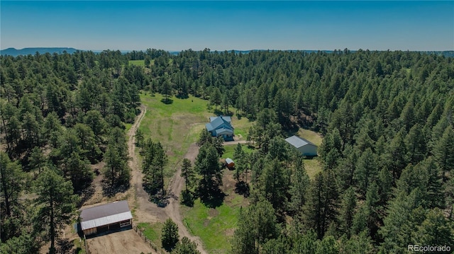 19745 Hopi Pines Grv, Peyton, CO 80831 - aerial view of property's location with a heavily wooded area