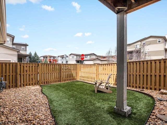 3368 Cranston Cir, Highlands Ranch, CO 80126 - fenced backyard featuring a residential view