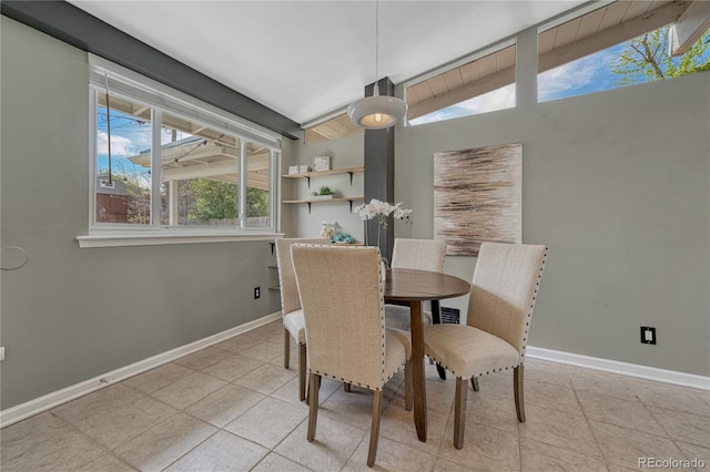 1906 S Vrain St, Denver, CO 80219 - dining space featuring baseboards and light tile patterned floors