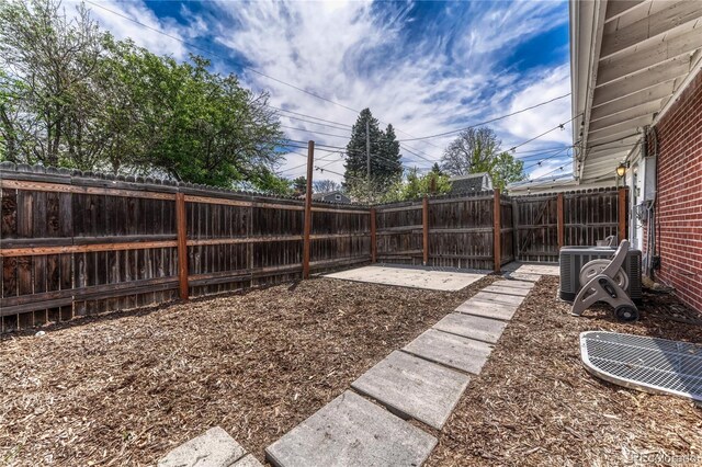1906 S Vrain St, Denver, CO 80219 - fenced backyard featuring central AC