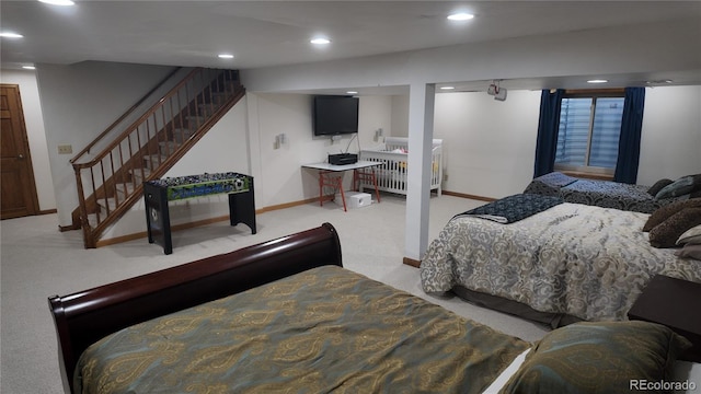 16639 E Berry Ln, Centennial, CO 80015 - carpeted bedroom with baseboards and recessed lighting