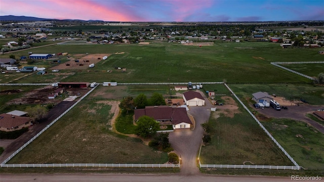 1851 E 138th Ave, Brighton, CO 80602 - aerial view at dusk of a mountain view