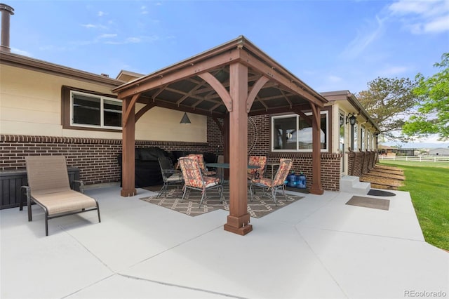 1851 E 138th Ave, Brighton, CO 80602 - view of patio with a gazebo and outdoor dining space