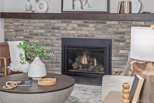 11861 E Yale Ct, Aurora, CO 80014 - detailed view of a brick fireplace