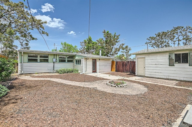 back of property featuring a patio