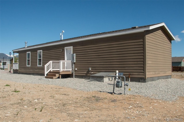 view of back of property