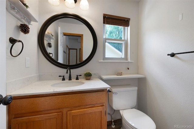 2859 Front Royal Dr, Colorado Springs, CO 80919 - half bathroom with toilet and vanity