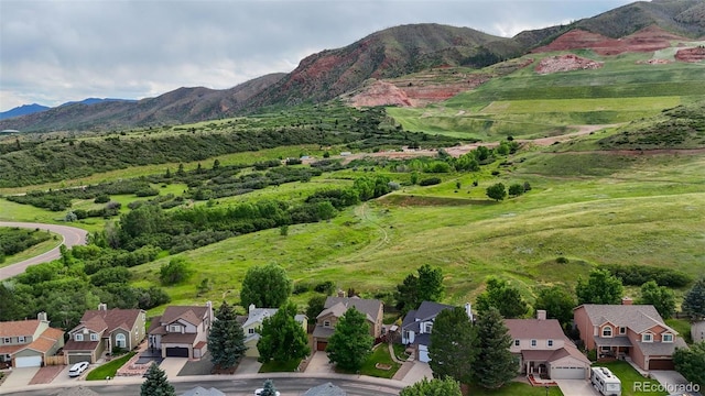 2859 Front Royal Dr, Colorado Springs, CO 80919 - aerial perspective of suburban area featuring a mountainous background