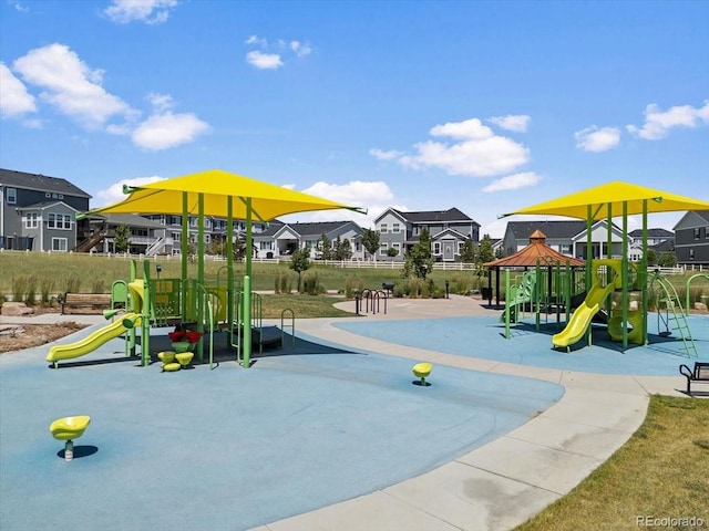 7074 S Vandriver Ct, Aurora, CO 80016 - communal playground featuring a residential view