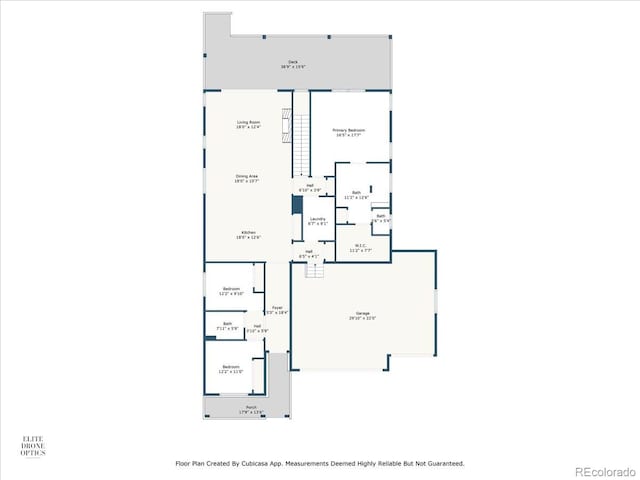 7074 S Vandriver Ct, Aurora, CO 80016 - view of property floor plan