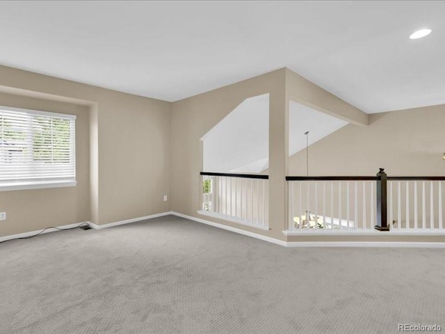8906 Miners Dr, Highlands Ranch, CO 80126 - carpeted spare room with baseboards and recessed lighting