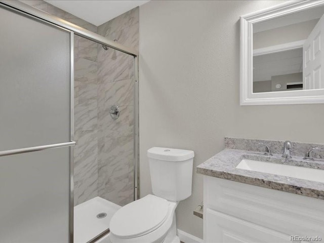 8906 Miners Dr, Highlands Ranch, CO 80126 - full bathroom featuring vanity and a stall shower