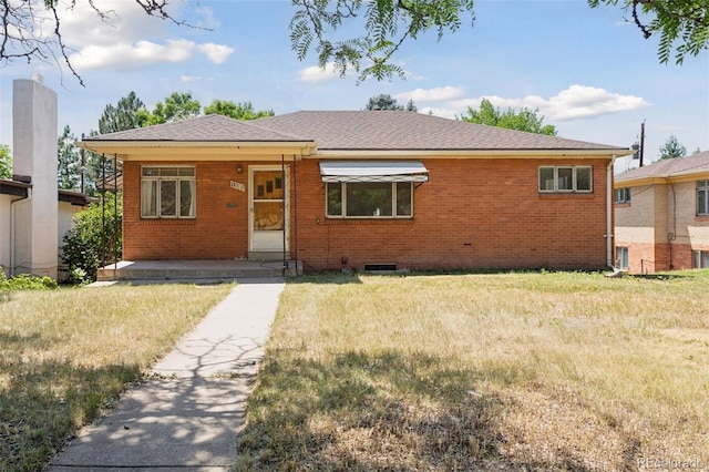 1585 S University Blvd, Denver, CO 80210 - bungalow-style home with a front yard and brick siding