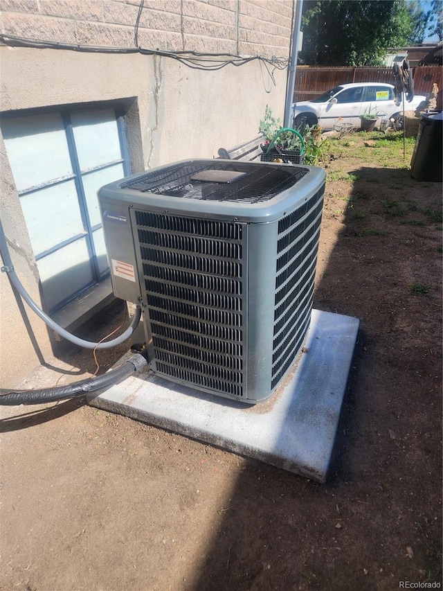 1822 E Pikes Peak Ave, Colorado Springs, CO 80909 - exterior view of central air condition unit and fence