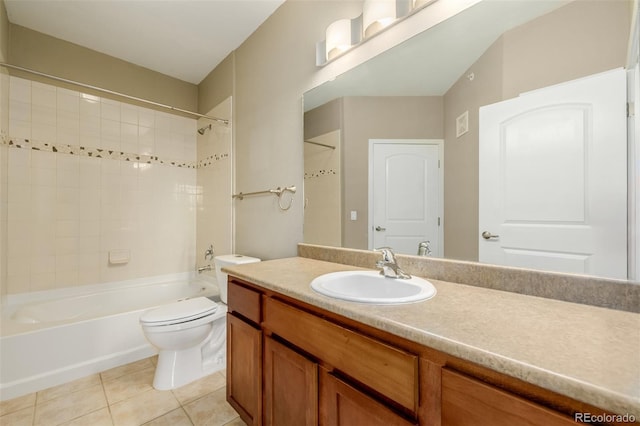 13456 Via Varra Unit 401, Broomfield, CO 80020 - full bath featuring tile patterned floors, vanity, and  shower combination