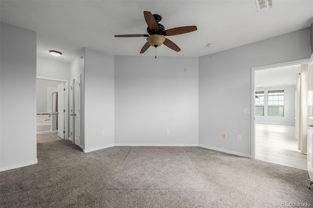 13456 Via Varra Unit 401, Broomfield, CO 80020 - carpeted empty room with ceiling fan and a smoke detector