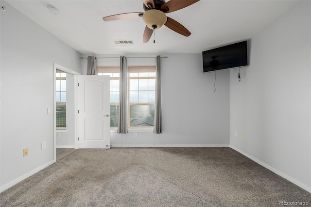 13456 Via Varra Unit 401, Broomfield, CO 80020 - carpeted empty room with ceiling fan and a smoke detector