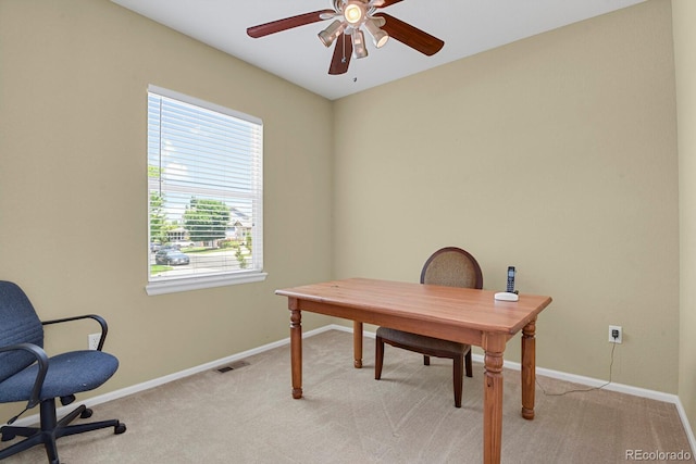 13787 Josephine Ct, Thornton, CO 80602 - home office with light colored carpet and a ceiling fan